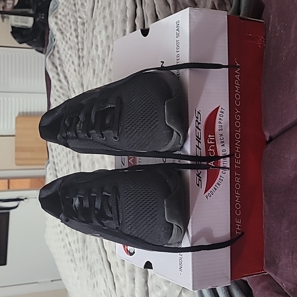 Skechers Archfit Black Woman's Size 6.5 Athletic Shoes - Picture 4 of 11